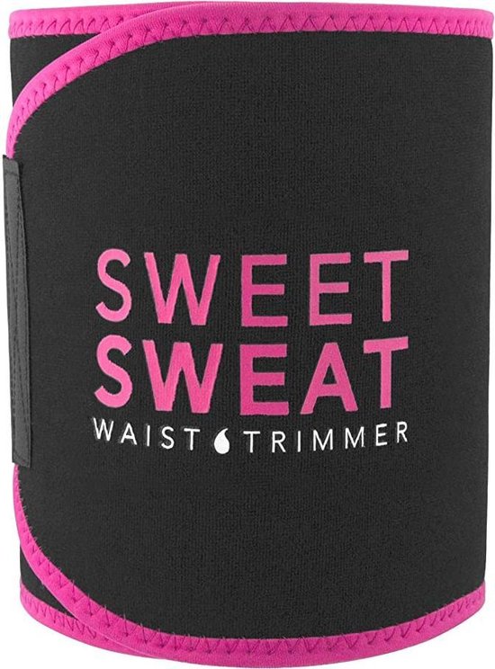 Sweet Sweat Waist Trimmer - Waist Trainer - Afslankband - Waist Shaper - Sauna Belt Roze | Size: Large