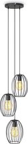 B.K.Licht - Suspension - lampe suspendue - noir - rétro - industriel - lampes pendantes - salle à manger - salon - excl. E27