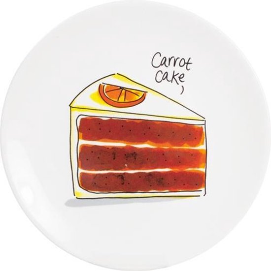 Foto: Blond amsterdam even bijkletsen cake plate carrot 18 cm