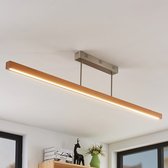 Lucande - Hanglamp- met dimmer - 1licht - hout, metaal - H: 26 cm - beuken naturel - Inclusief lichtbron