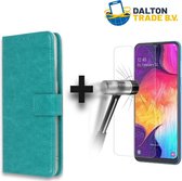 Bookcase + Screenprotector - Samsung Galaxy A70 - Turquoise