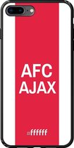 iPhone 8 Plus Hoesje TPU Case - AFC Ajax - met opdruk #ffffff