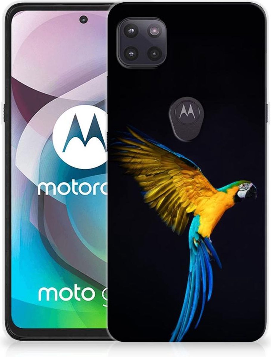 Motorola Moto G 5G TPU Hoesje Papegaai