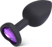 Keeka Buttplug sextoy 'Ass-istant' - Zwart - Small - 8cm - ø3cm - Vele sterren gingen u voor!