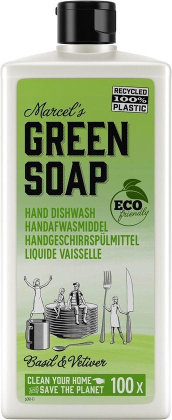 Marcel Green Soap afwasmiddel Basilicum & Vetiver Gras