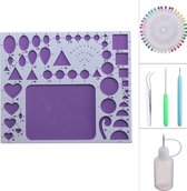 Quilling set: Bord - Naald - Rolpen - Pincet