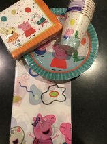 Peppa Pig party/feestservies 33 stuks