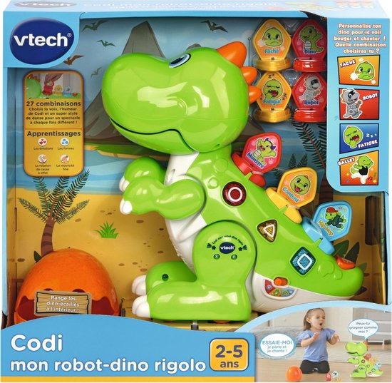 VTech Codi Mon Robot-Dino Rigolo - Franstalig | bol.com