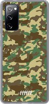 6F hoesje - geschikt voor Samsung Galaxy S20 FE - Transparant TPU Case - Jungle Camouflage #ffffff