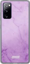 6F hoesje - geschikt voor Samsung Galaxy S20 FE - Transparant TPU Case - Lilac Marble #ffffff