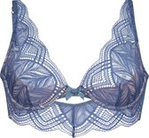 Hunkemöller Dames Lingerie Niet-voorgevormde beugel bh Bambini  - Blauw - maat F70