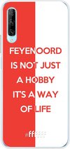 6F hoesje - geschikt voor Huawei P Smart Pro -  Transparant TPU Case - Feyenoord - Way of life #ffffff