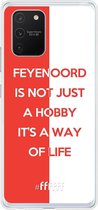 6F hoesje - geschikt voor Samsung Galaxy S10 Lite -  Transparant TPU Case - Feyenoord - Way of life #ffffff