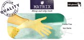 Latex handschoenen wegwerp, Nitrile wegwerphandschoenen - maat L | 100 stuks | Poeder vrij | Wit | Anti-virus