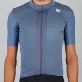 Sportful Strike Short Sleeve Fietsshirt Heren - Zwart, Blauw - Maat M