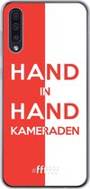 6F hoesje - geschikt voor Samsung Galaxy A30s -  Transparant TPU Case - Feyenoord - Hand in hand, kameraden #ffffff