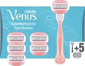 Gillette Venus Comfortglide Spa Breeze Scheersysteem Voor Vrouwen + 5 Scheermesjes