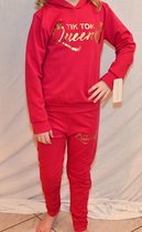 Tik Tok joggingpak fuchsia maat 122/128