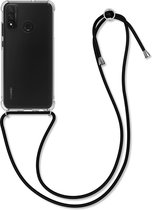 kwmobile telefoonhoesje compatibel met Huawei P Smart (2020) - Hoesje met koord - Back cover in transparant