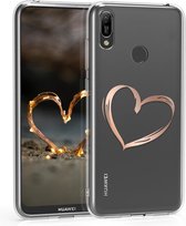 kwmobile telefoonhoesje voor Huawei Y7 (2019) / Y7 Prime (2019) - Hoesje voor smartphone - Brushed Hart design