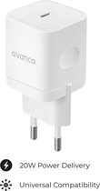 Avanca Boost 20W USB-C PD Oplader - Power Delivery – Snellader iPhone – Snellader Samsung – Wit