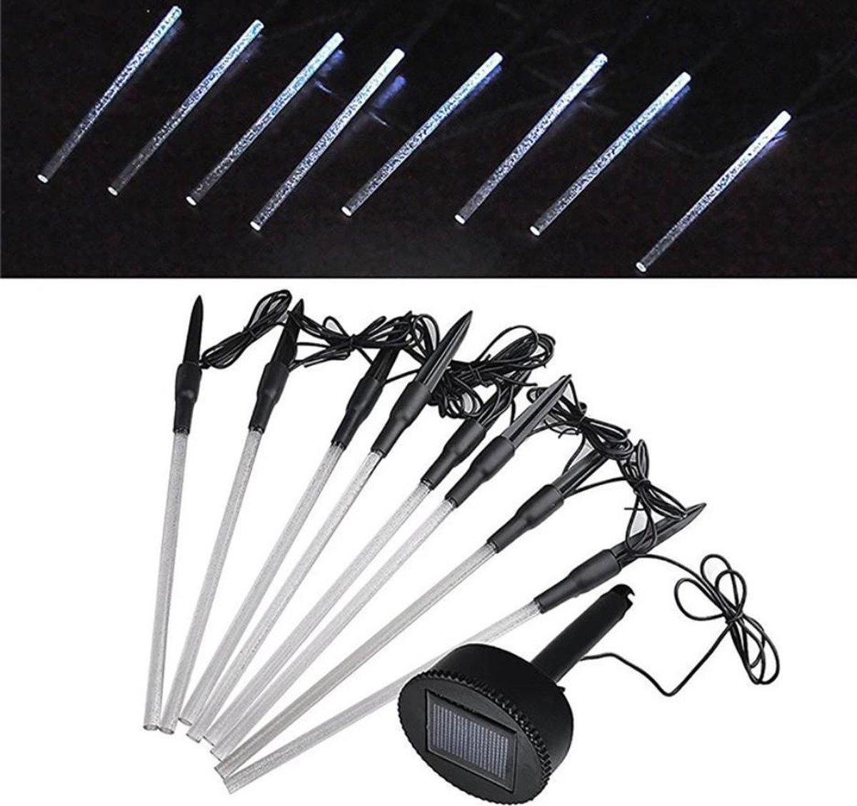 Tuinverlichting op zonne-energie voor buiten, grote XL flikkerende lantaarn met grondpen, dansende fakkels, zonnelampen, tuin, 96 leds, 78 cm, fakkelset, 4 stuks, waterdicht IP65