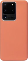 ADEL Premium Siliconen Back Cover Softcase Hoesje Geschikt voor Samsung Galaxy S20 Ultra - Oranje