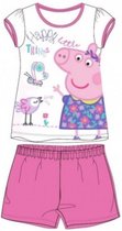 Peppa Pig shortama - roze - maat 122