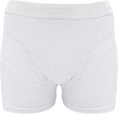 J&C heren boxershort uni katoen stretch wit maat M