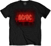 AC/DC Heren Tshirt -S- Dark Stage/Tracklist Zwart