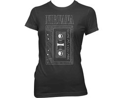 Nirvana As You Are Tape Dames T-shirt - zwart - S