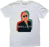 Paul Weller Heren Tshirt -M- Illustration Offset Wit