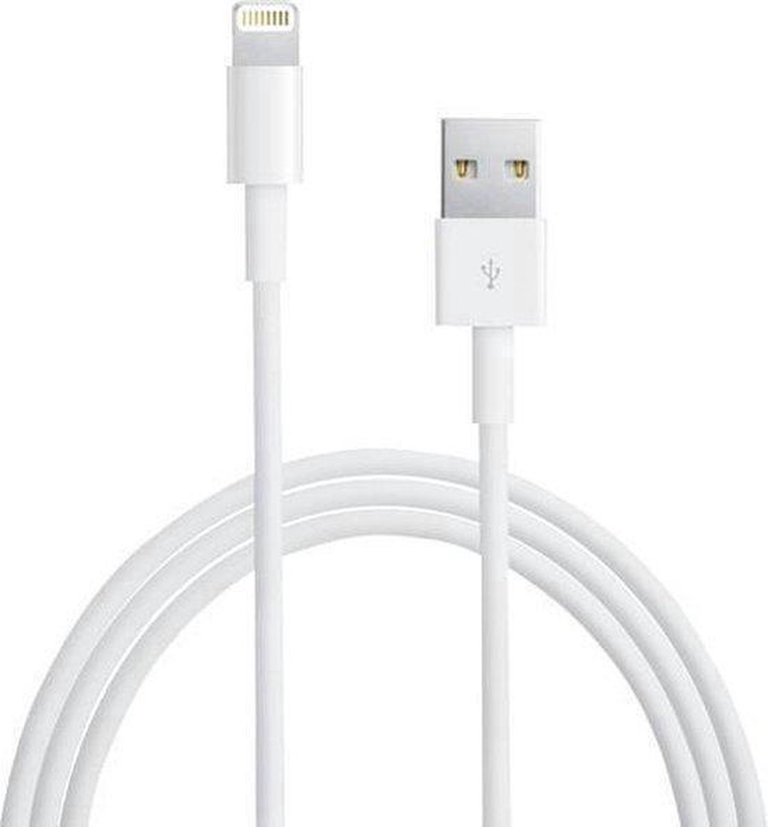 USB naar Lightning Oplaadkabel - Laadkabel - 1 meter - Geschikt voor o.a. iPhones en iPads - Merkloos