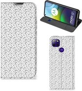 Telefoon Hoesje Motorola Moto G9 Power Flipcase Stripes Dots