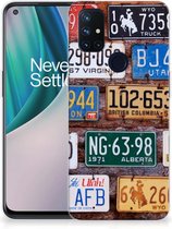 Hippe Hoesjes OnePlus Nord N10 5G Telefoon Hoesje Kentekenplaten