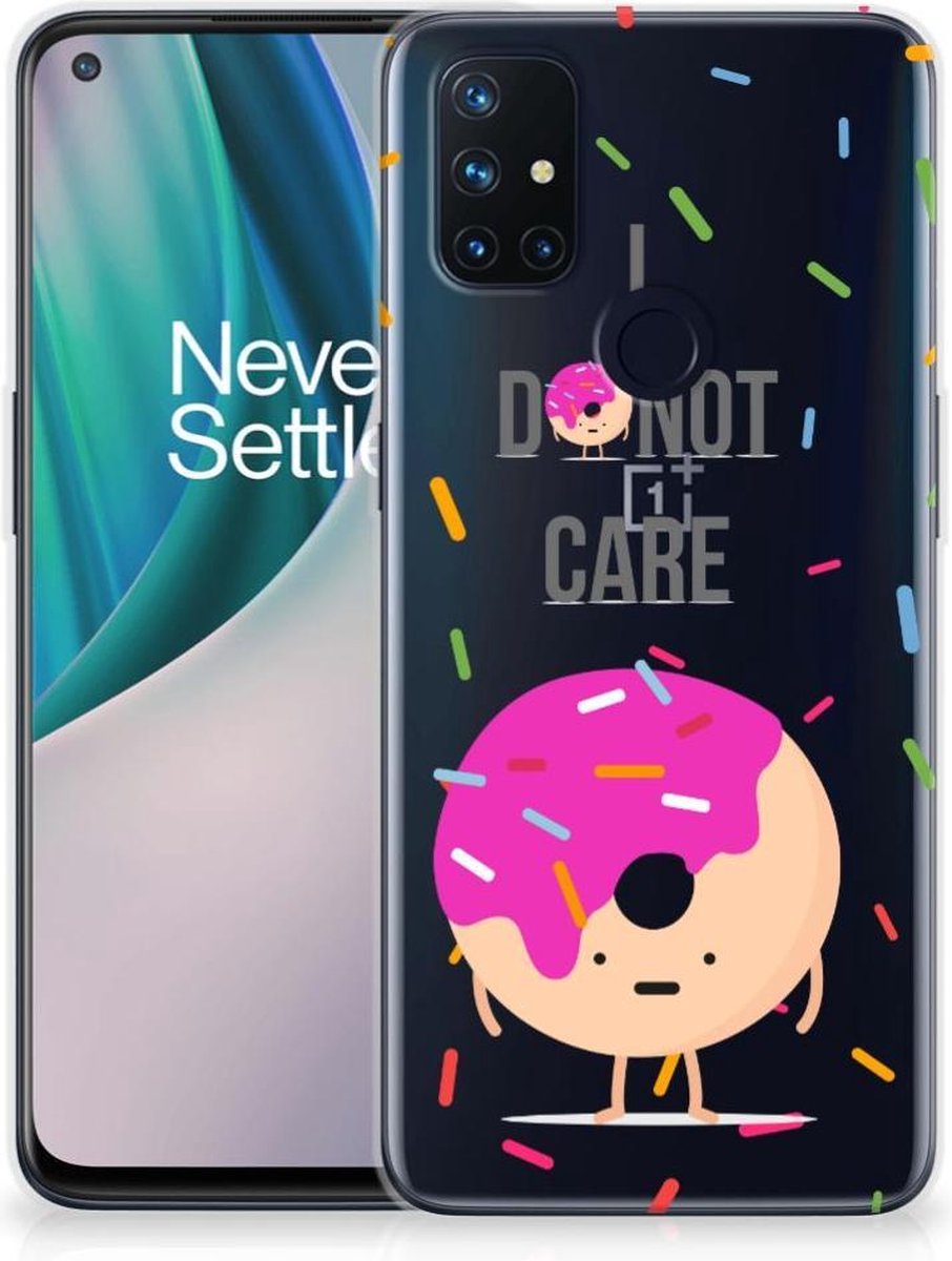 OnePlus Nord N10 5G Siliconen Case Donut Roze