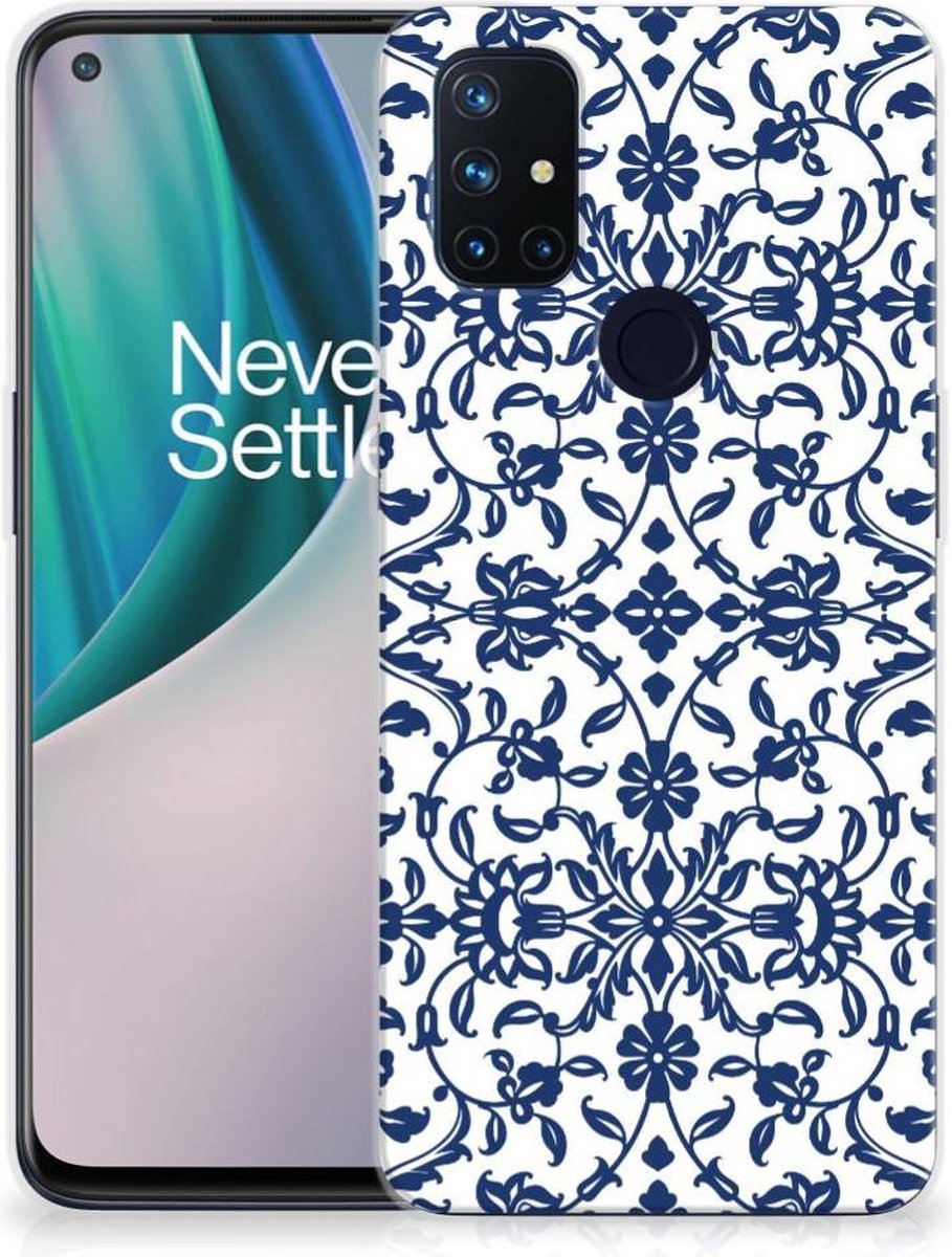 OnePlus Nord N10 5G TPU Case Flower Blue