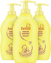 Zwitsal Baby Zeepvrije Wascrème - 3 x 400 ml - Voordeelverpakking