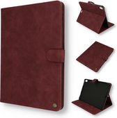 iPad Air 2020 - iPad Air 4 10.9 inch (2020) Hoes Bordeau Red - Casemania Book Case met Magneetsluiting