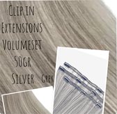 Clip In Extensions VOLUMESET 40cm 50gr # grey 3delig