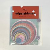 18 sjablonen Stipstijl | porselein stippen | dot painting