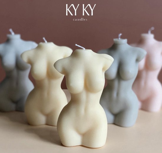 KyKy Siliconen kaars mal - Vrouwenlichaam silhouet voor DIY kaarsen maken