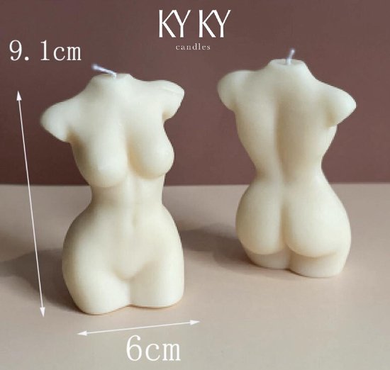 KyKy vrouwen lichaam silhouet mal - Siliconen kaars mal- 3D vrouw curves - DIY kaarsen maken - kaarsenmaker