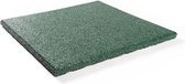 Rubber tegels 25 mm - 0.5 m² (2 tegels van 50 x 50 cm) - Groen