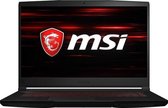 MIS GF63 Thin laptop - 15.6" - 16GB - 256 GD SSD - WiFi 6- NVIDIA GeForce GTX 1650 Ti- Windows 10 Home - Zwart
