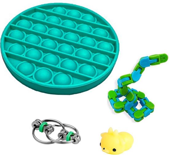 bol.com | Fidget toys pakket onder de 15 euro - onder 20 euro - fidgets set  - pop it - wacky...