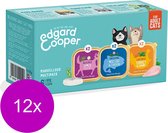 12x Edgard & Cooper Kattenvoer Multipack Kabeljauw - Wild - Kalkoen 6 x 85 gr