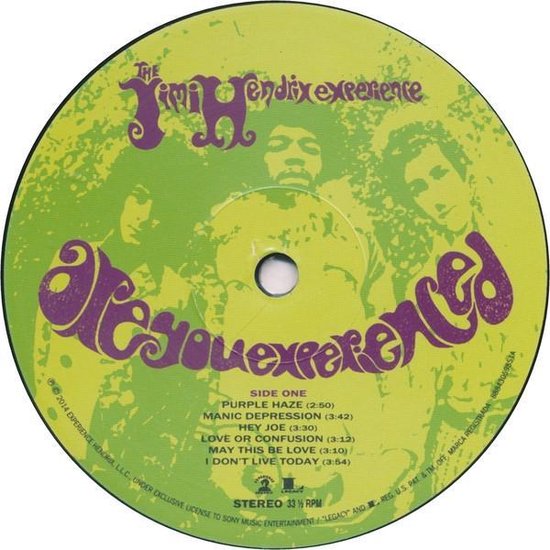 Jimi Hendrix Are You Experienced - Debuutalbum van The Jimi