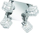 LED Wandspot - Wandverlichting - Nitron Jilon - G9 Fitting - 4-lichts - Rond - Glans Chroom - Aluminium