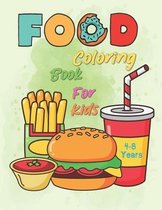 Food Coloring Book For Kids 4-8 Years